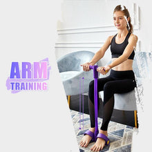 Load image into Gallery viewer, Fit: 4-Tube Pedal Fitness Rope for Woman & Men - Fitness Gum 4 Tube Resistance Bands Latex Pedal Exerciser Sit-up Pull Rope Expander Elastic Bands Yoga equipment Pilates Workout