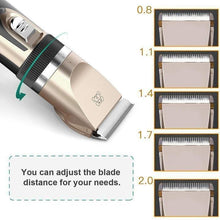 Load image into Gallery viewer, Noise-Free Design Pet Hair Clipper - Rechargeable Dog Trimmer Animal Grooming Cat Cutter Machine Shaver Electric Scissor Remover Haircut